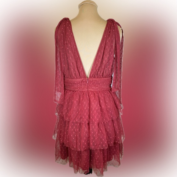 🔥Host Pick🔥Flying Tomato Tulle Tiered Mini Dress - Picture 3 of 5